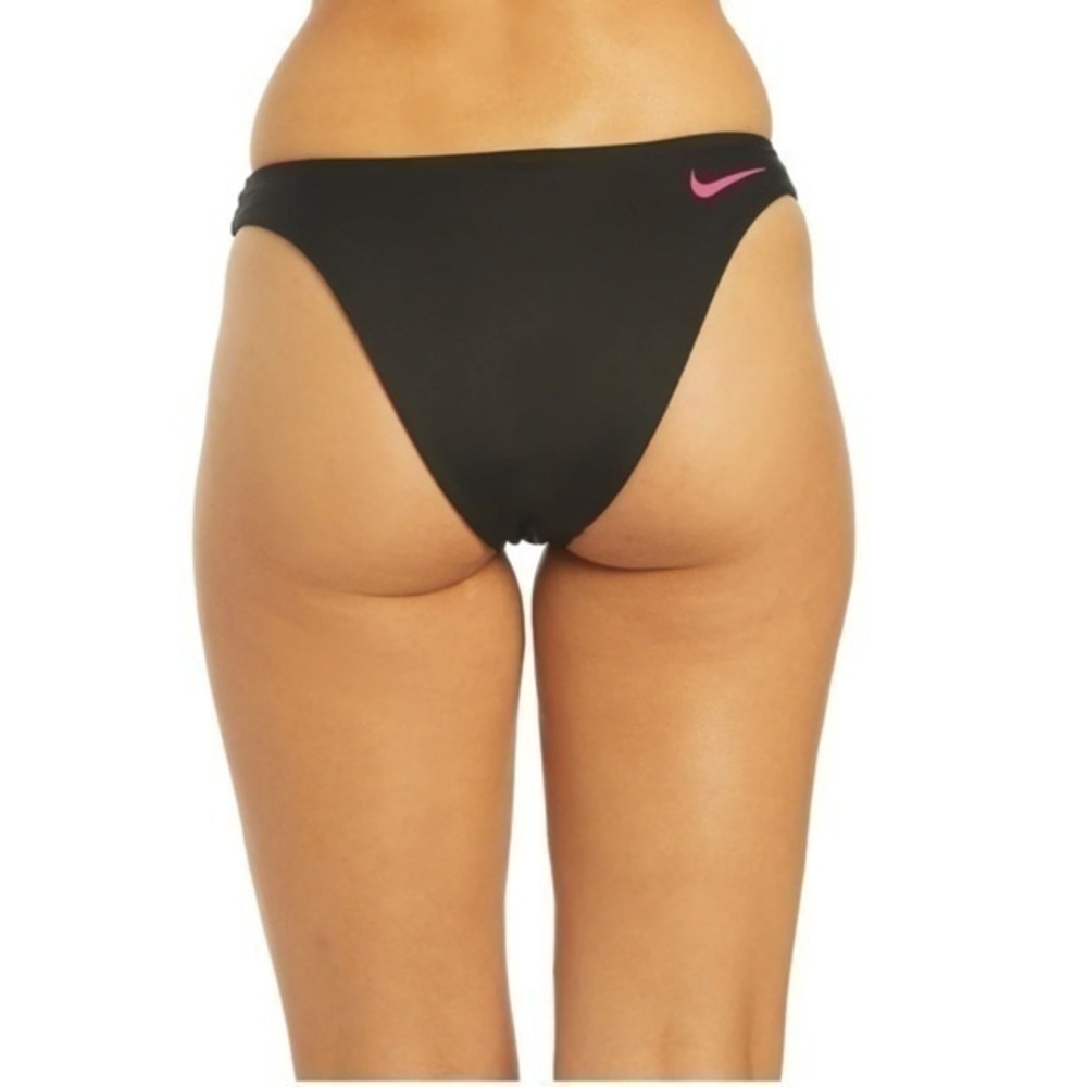 Nike Womens Colorblock Reversible Sling Bikini Bottom Large Black Pink Swim NEW - Picture 10 of 12